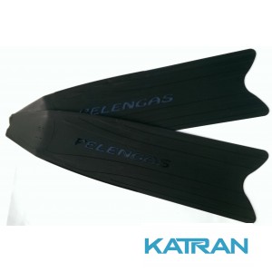 Лопасти для ласт Pelengas Black, пластиковые, средняя жесткость