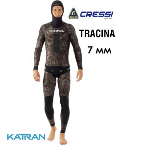 Гидрокостюм для подводной охоты 7 мм Cressi Tracina (штаны с лямками)