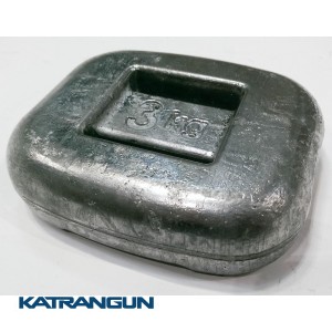 Вантаж для підводного полювання 3 кг; закруглений