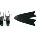 Ласты подводная охота Pelengas Black, пластиковые, средняя жёсткость