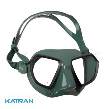 Маска підводне полювання Salvimar Noah зелений силікон, чорна рамка