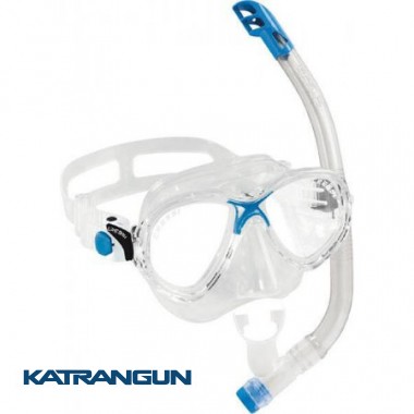 Набор для плавания детский Cressi Sub Marea Vip Junior; прозрачно-синий