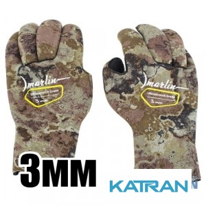Перчатки для подводной охоты Marlin Ultrastretch Green 3 мм