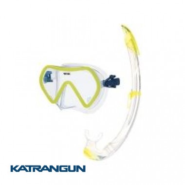Набор маска для плавания + трубка Seac Sub Zenith, желтый