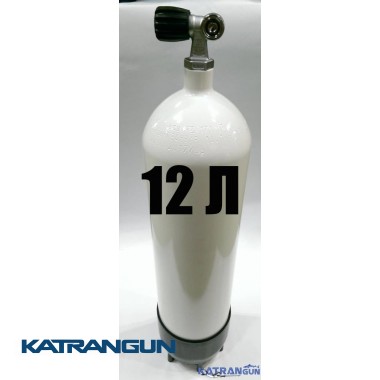 Балони для дайвінгу Eurocylinder 12 літрів, 232 Bar, білий