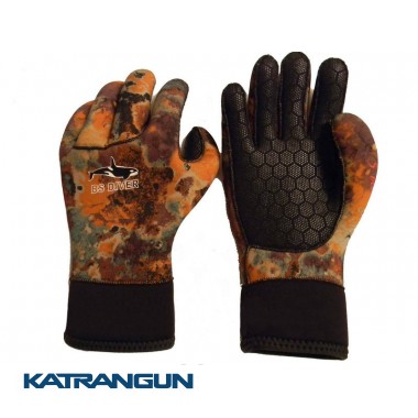 Перчатки для подводной охоты BS Diver Camolex 5 мм коричневый камуфляж