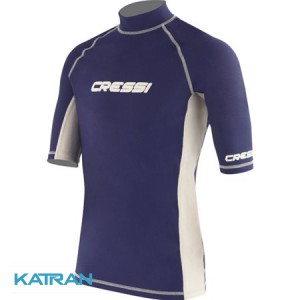 Футболка лайкрова Cressi Sub Rash Guard короткий рукав; Magic Blue