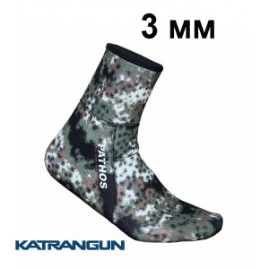 Шкарпетки для полювання Pathos Medi Camo 3 мм