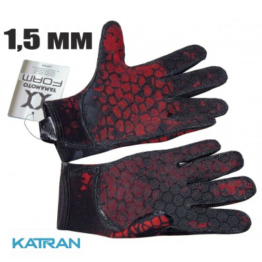 Перчатки для дайвинга Hydra Red Camo 1,5 мм