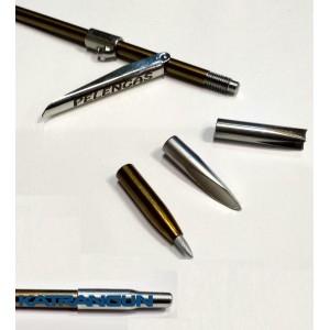 Гарпун різьбовий розжарений з пелюсткою Pelengas Magnum + 3 змінних бойка; 7 мм; 700 мм; під Pelengas