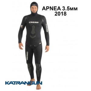 Роздільний гідрокостюм Cressi APNEA 2018; 3,5 мм (куртка + короткі штани)