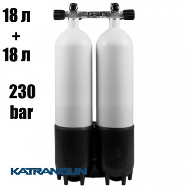 Дайверский баллон спарка Vitkovice; 18 + 18 л; 230 Bar