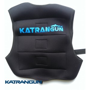 Розвантажувальний жилет підводного мисливця KatranGun; неопреновий; чорний