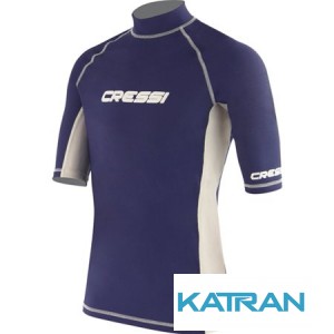 Футболка лайкровая Cressi Sub Rash Guard короткий рукав; Magic Blue