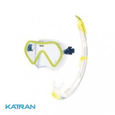 Набір маска для плавання + трубка Seac Sub Zenith, жовтий