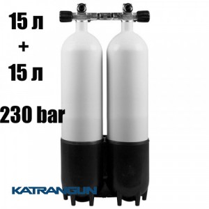 Дайвінг балон спарка Vitkovice; 15 + 15 л; 230 Bar
