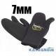 Трехпалые перчатки для подводной охоты Marlin Nord Black 7 мм