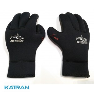 Перчатки для подводной охоты BS Diver Ultrablack 5 мм