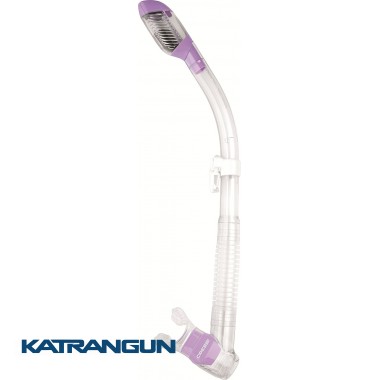 Трубка для дайвинга Cressi Sub Dry (Desert Dry) прозрачная фиолетовая