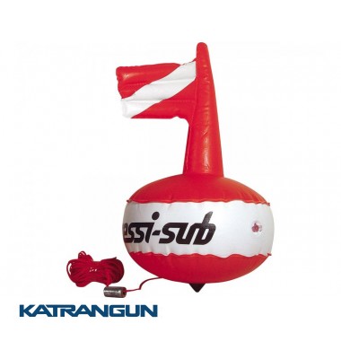 Буй круглий з надувним прапором Cressi Competition Float