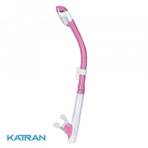 Трубка для снорклинга Cressi Sub Tao Dry розовая