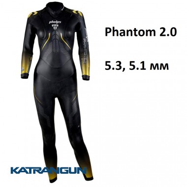 Жіночий гідрокостюм для тріатлону Phelps Phantom 2.0; 5.3, 5.1 мм