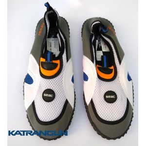 Пляжные тапочки Seac Sub Hawaii; сине-бело-оранжевые