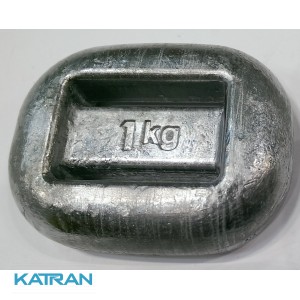 Вантаж для підводного полювання 1 кг; закруглений