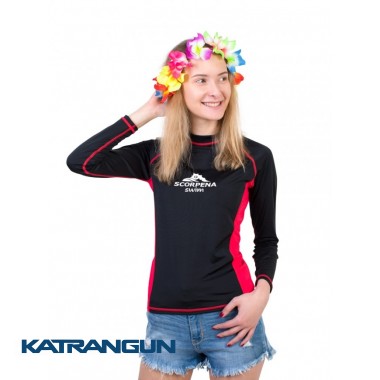 Лайкровая футболка для плавания женская Scorpena Swim