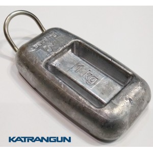 Вантаж для підводного полювання 1 кг; закруглений; з D-кільцем