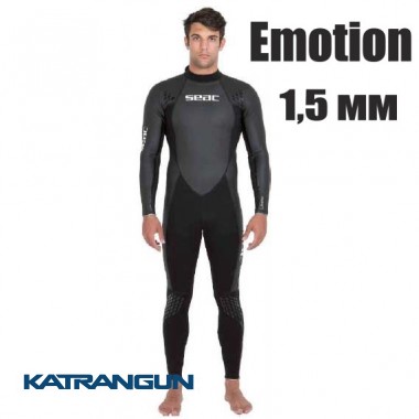 Мужской гидрокостюм для соревнования Seac Sub Emotion 1,5 мм