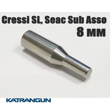Хвостовик для гарпуна Cressi SL, Seac Sub Asso (виробник KatranGun); 8 мм