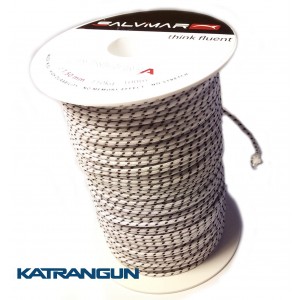 Лінь підводної рушниці Salvimar Dyneema 1,5 мм; білий в чорну смужку