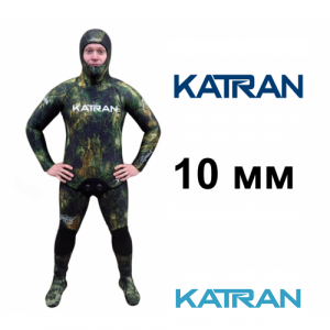 Гідрокостюм для зимового полювання KatranSUB Hunter Camo Green 3D Suiton(2025) товщина 10 мм
