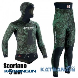 Мисливський гідрокостюм Cressi Sub Scorfano 5 мм (штани з лямками)