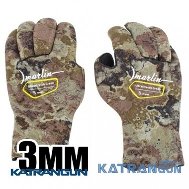 Перчатки для подводной охоты Marlin Ultrastretch Green 3 мм