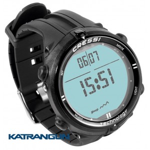 Подводный компьютер для фридайвинга Cressi Sub Drake Titanium; чёрный