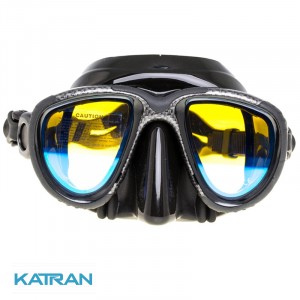 Просвітлена маска Marlin Hybrid karbon (просвітлені скла)