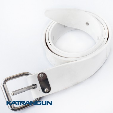 Ремень силиконовый Pathos с металлической пряжкой, белый