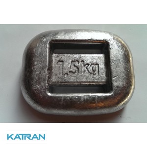 Вантаж для підводного полювання 1,5 кг, закруглений