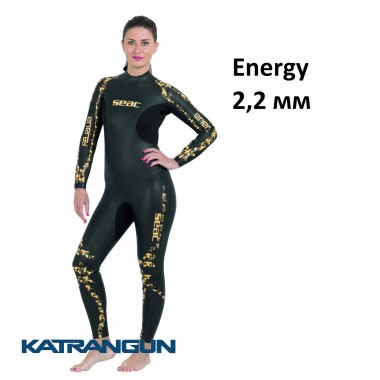 Гідрокостюм жіночий для плавання Seac Sub Energy 2,2 мм