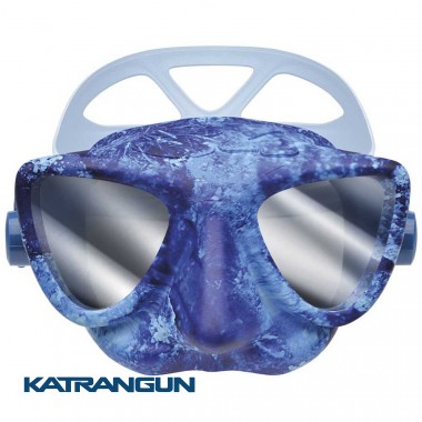 Маска для фрідайвінга синій камуфляж C4 Plasma з дзеркальними лінзами