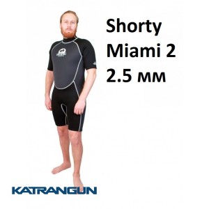 Короткий гидрокостюм для дайвинга и снорклинга Scorpena Shorty Miami 2; длина 2.5 мм