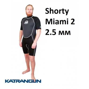 Короткий гідрокостюм для дайвінгу та снорклінга Scorpena Shorty Miami 2; довжина 2.5 мм