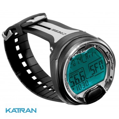 Компьютер для дайвинга Cressi Sub Leonardo, чёрно-серый ремешок