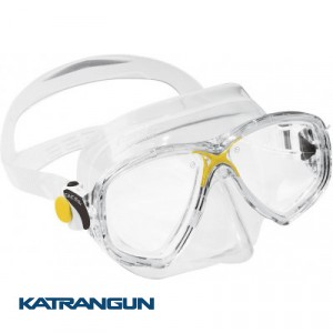 Маска для підводного плавання Cressi Sub Marea, прозоро-жовта