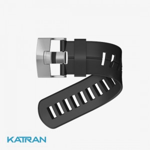 Удлинительный силиконовый ремешок для Suunto DX; серебряная пряжка