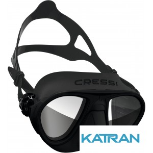 Маска для фридайвинга Cressi Calibro Black HD (зеркальные стекла)