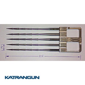 Титановый пятизубец для подводного ружья Фирменный, угрёвый