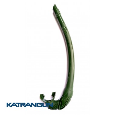 Трубка для подводной охоты IST; бесклапанная; мягкая; зелёная